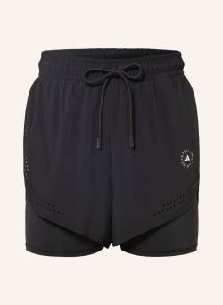 Adidas By Stella Mccartney 2-In-1-Trainingsshorts Truepurpose schwarz von adidas by stella mccartney