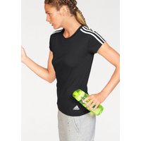 Große Größen: adidas Performance T-Shirt »ESSENTIALS 3S SLIM TEE«, schwarz-weiß, Gr.L-XXL von adidas performance