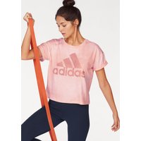 Große Größen: adidas Performance T-Shirt »WOMEN ESSENTIAL ALL OVER PRINT TEE«, rosa, Gr.L-XXL von adidas performance