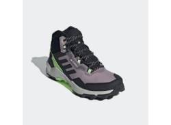 Wanderschuh ADIDAS TERREX "TERREX AX4 MID GORE-TEX" Gr. 40,5, lila (preloved fig, core black, green spark) Schuhe Damen von adidas terrex