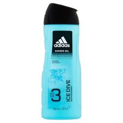 6x Adidas Duschgel Men - ICE DIVE - 3in1 (Körper, Haar, Gesicht) - 400ml von adidas