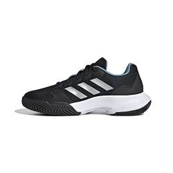 ADIDAS Damen GameCourt 2 W Sneaker, core Black/Silver met./preloved Blue, 40 2/3 EU von adidas