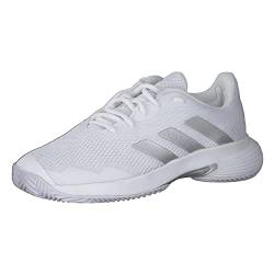 Adidas Damen Courtjam Control W Shoes-Low (Non Football), FTWR White/Silver Met./FTWR White, 39 1/3 EU von adidas