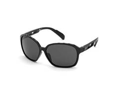 Adidas Damen SP0013 Sonnenbrille, Shiny Black/Smoke, 62 von adidas