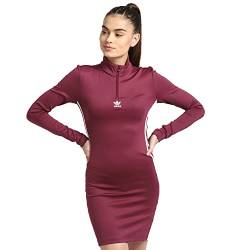 Adidas Damenkleid, mit Reißverschluss, Bordeauxrot, H35617, violett, 32 von adidas