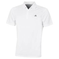 adidas Golf Herren Left Chest Logo Soft-Polo-Hemd - Weißer Sport - L von adidas