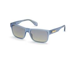 Adidas Herren OR0011 Sonnenbrille, Matte Blue/Gradient Smoke, 57 von adidas