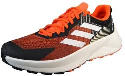 Adidas Herren Terrex Soulstride Flow Shoes-Low (Non Football), Core Black/Crystal White/Impact Orange, 45 1/3 EU von adidas