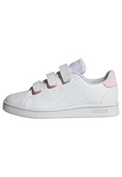 Adidas Unisex Baby Advantage CF Sneaker, FTWR White/FTWR White/Clear Pink, 22 EU von adidas