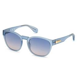 Adidas Unisex-Erwachsene OR0014 Sonnenbrille, Matte Blue/Gradient Smoke, 54 von adidas