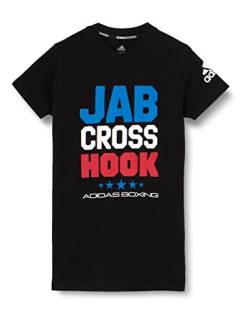 Adidas Unisex Kids Boxing JCH T-Shirt, Blackwhite, XL von adidas