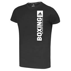 Adidas Unisex Kids Community Vertical Boxing T-Shirt, Blackwhite, M von adidas