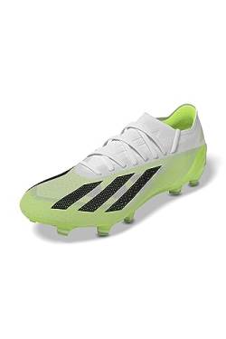Adidas Unisex X Crazyfast.1 Fg Football Shoes (Firm Ground), FTWR White/Core Black/Lucid Lemon, 42 2/3 EU von adidas
