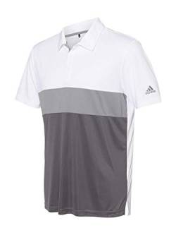 Mens Merch Block Sport Shirt (A236) -White/Grey -4XL von adidas