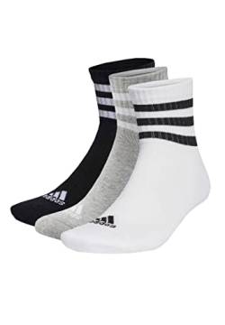 adidas 3 Paar C Sportswear MID 3p Mid Cut Socken Unisex, Farbe:Multi, Socken & Strümpfe:49-51 von adidas