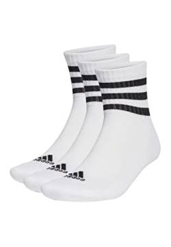 adidas 3 Paar C Sportswear MID 3p Mid Cut Socken Unisex, Farbe:White, Socken & Strümpfe:40-42 von adidas