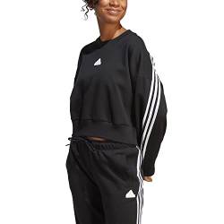 adidas 3 Stripes Future Icons Women Sweater Sweatshirt Pullover (XS, Black/White) von adidas