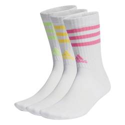 adidas 3 Stripes Socks Socken 3er Pack (DE/NL/SE/PL, Numerisch, 46, 48, Regular, Regular, white/multi) von adidas