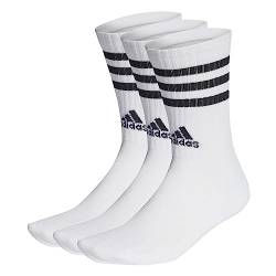 adidas 3 Stripes Socks Socken 3er Pack (as3, numeric, numeric_40, numeric_42, regular, regular, white/black) von adidas