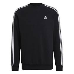 adidas 3 Stripes Sweater Sweatshirt (L, Black) von adidas