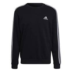 adidas 3 Stripes Sweatshirt Sweater (M, Black) von adidas