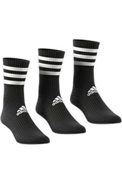 adidas 6 Paar CSH CREW 6p Tennissocken Sportspocken Unisex, Farbe:Black, Socken & Strümpfe:43-45 von adidas