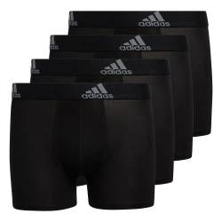 adidas Boys' Kids Performance Boxer Briefs Underwear (4-Pack), Black/Grey, Medium von adidas