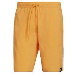 adidas Classic-Length 3-Stripes Swim Shorts Men's, Orange, Size XL von adidas