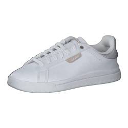 adidas Damen Court Silk Sneaker, FTWR White/FTWR White/Taupe met, 39 1/3 EU von adidas