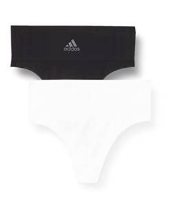 adidas Damen Seamless 2pk Thong-4A1P01 Unterwäsche, Mehrfarbig Schwarz, S (2er Pack) von adidas