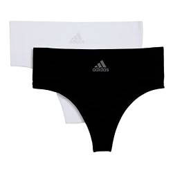 adidas Damen String Tanga Thong Active Seamless Micro Stretch 2er Pack, Farbe:Mehrfarbig, Wäschegröße:M, Artikel:-909 Assorted 3 von adidas