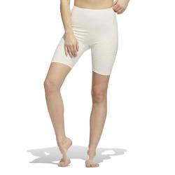 adidas Damen Yoga 4 Elements Studio Pocket Short Tights in Weiß, beige, 12-14 von adidas