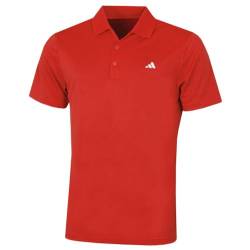 adidas Golf Herren Left Chest Logo Soft-Polo-Hemd - College-Roter Sport - XL von adidas