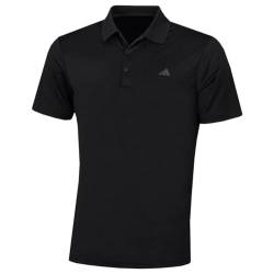 adidas Golf Herren Left Chest Logo Soft-Polo-Hemd - Schwarzer Sport - L von adidas