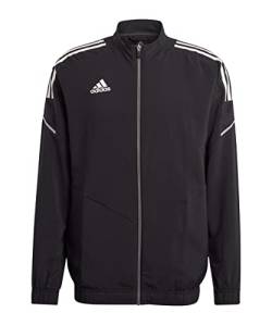 adidas Herren, Training Jacket, Black/White, L, Con21 Pre JKT Trainingsjacke, schwarz/weiß, L, L von adidas