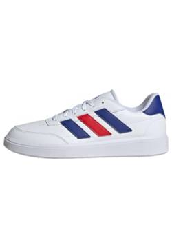 adidas Herren Courtblock Shoes Sneaker, Cloud White/Cloud White/Scarlet, 45 1/3 EU von adidas