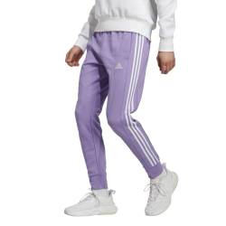 adidas Herren Essentials French Terry 3-Streifen Hose mit Bündchen, Violet Fusion/Weiß, L von adidas
