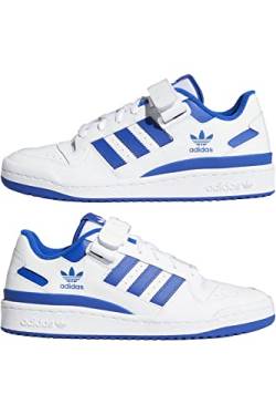 adidas Herren Forum Low Sneaker, FTWR White/FTWR White/Team royal Blue, 44 2/3 EU von adidas