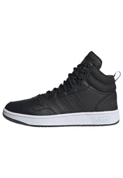adidas Herren Hoops 3.0 Mid Lifestyle Basketball Classic Fur Lining Winterized Shoes Sneaker, core Black/core Black/FTWR White, 45 1/3 EU von adidas
