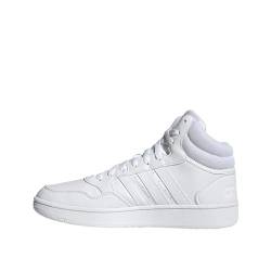 adidas Herren Hoops 3.0 Mid Lifestyle Basketball Classic Vintage Shoes Sneaker, FTWR White/FTWR White/FTWR White, 44 EU von adidas