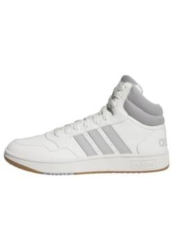 adidas Herren Hoops 3.0 Mid Lifestyle Basketball Classic Vintage Shoes Sneaker, core White/Grey Two/GUM4, 46 EU von adidas