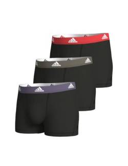 adidas Herren Multipack (3pk) und Active Flex Cotton Trunk Boxershort (6 Pack) Retroshorts, Schwarz, S von adidas