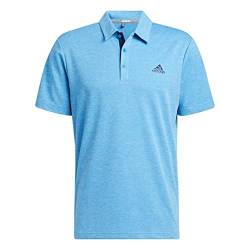 adidas Herren Poloshirt Heather, Blau (Blue Rush), S von adidas