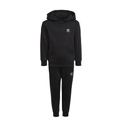 adidas Kinderanzug Adicolor Hoodie schwarz Code HK2958, schwarz / weiß, 6-7 Jahre von adidas