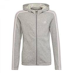 adidas Mädchen G 3s Fz HD Kapuzenpullover, Mehrfarbig (Brgrin/Roscla), 8 años von adidas