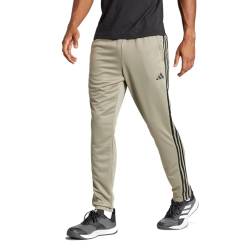 adidas Men's Train Essentials 3-Stripes Training Pants Hose, Silver Pebble/Black, XXL von adidas