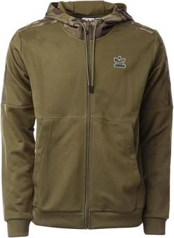 adidas Originals Herren Kapuzenpullover Mens Camo Hoodie Full Zip Hooded Top Trefoil Logo Top Olive HN8154 New (as3, Alpha, m, Regular, Regular) von adidas