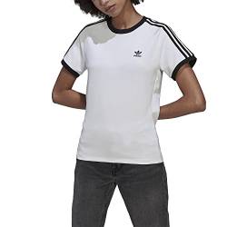 adidas Originals Lifestyle - Textilien - T-Shirts 3S Slim T-Shirt Damen Weiss 36 (S) von adidas