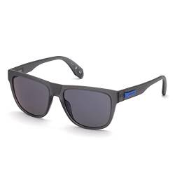 adidas Originals OR0035 Unisex-Sonnenbrille, leichte Sonnenbrille für Damen und Herren, Navigator-Brillenglasform, Blau Verspiegeltes Glas, Grau von adidas