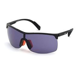 adidas Sport - Sonnenbrille, SP0003 - Maske-Form, Farbe mattes Schwarz, Gläsern farbe Rauch von adidas